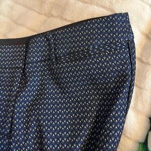 Lane Bryant Womens 18 Pants Blue Ornate Tapestry Print Straight Grandpacore